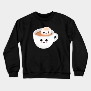 Cute Hot Chocolate With Marshmallow Crewneck Sweatshirt